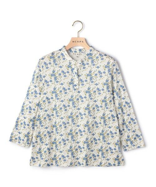 SCAPA / スキャパ カットソー | Liberty Print ギルドジャージ衿付きカットソー | 詳細1