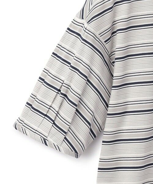 SCAPA / スキャパ カットソー | ラメボーダーパフスリーフカットソー | 詳細5