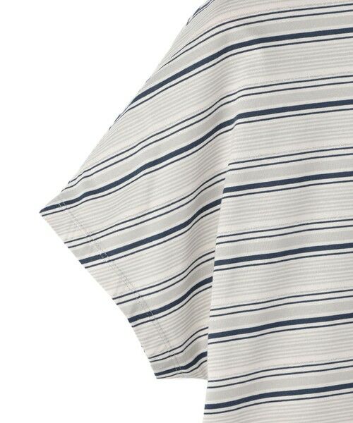 SCAPA / スキャパ カットソー | ラメボーダーフレンチスリーブカットソー | 詳細10