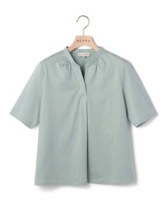 SCAPA / スキャパ カットソー | ソフトシルケット衿付きカットソー