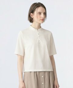SCAPA / スキャパ カットソー | アルダコットン衿付きカットソー