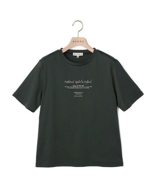 SCAPA / スキャパ カットソー | エンブロスムースメッセージカットソー | 詳細1