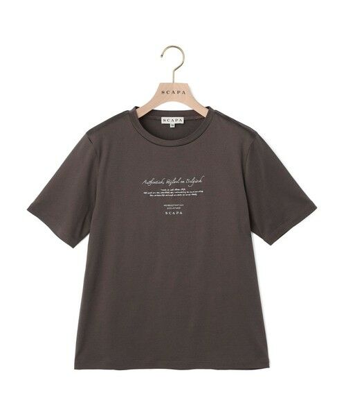 SCAPA / スキャパ カットソー | エンブロスムースメッセージカットソー | 詳細8