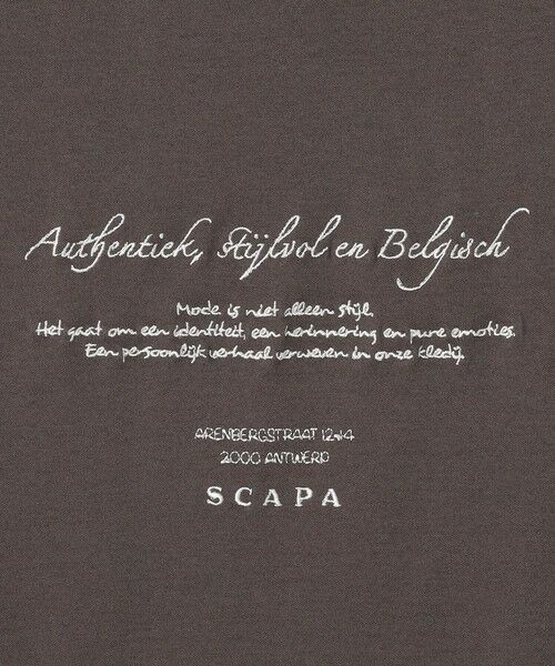 SCAPA / スキャパ カットソー | エンブロスムースメッセージカットソー | 詳細9