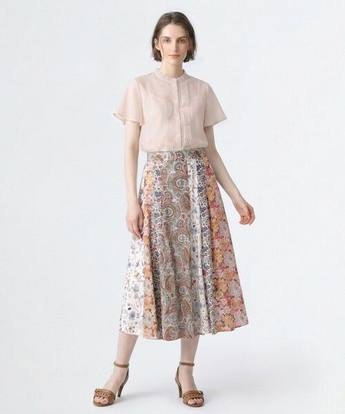 SCAPA / スキャパ ミニ・ひざ丈スカート | Liberty Printパッチワークスカート | 詳細1