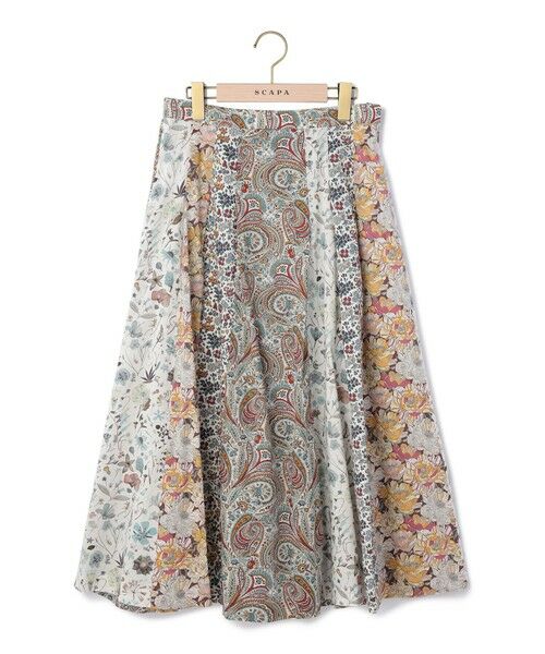 SCAPA / スキャパ ミニ・ひざ丈スカート | Liberty Printパッチワークスカート | 詳細3