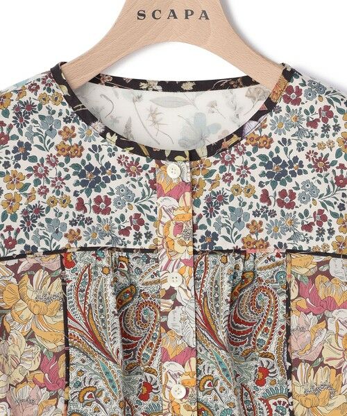 SCAPA / スキャパ シャツ・ブラウス | Liberty Printパッチワークブラウス | 詳細6