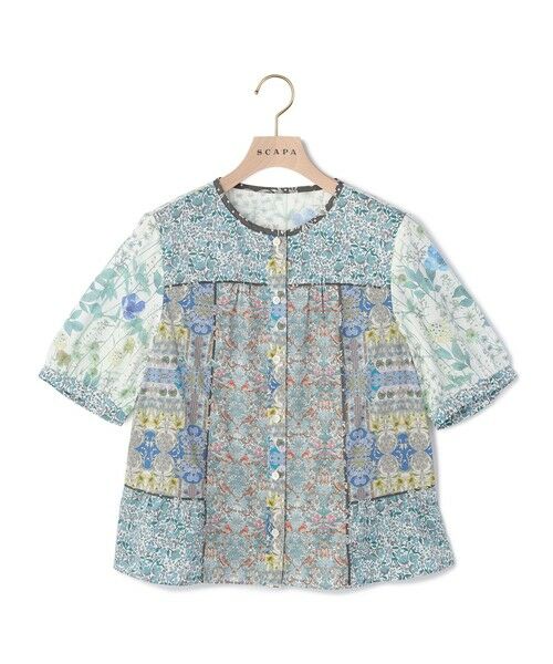 SCAPA / スキャパ シャツ・ブラウス | Liberty Printパッチワーク2ブラウス | 詳細3
