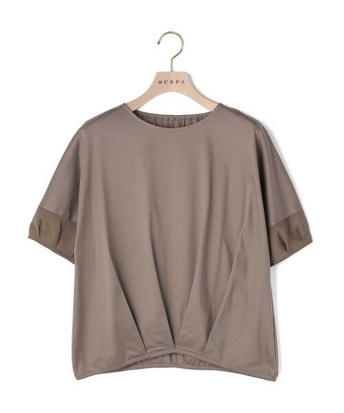 SCAPA / スキャパ カットソー | スムースレイ袖切替えカットソー | 詳細6