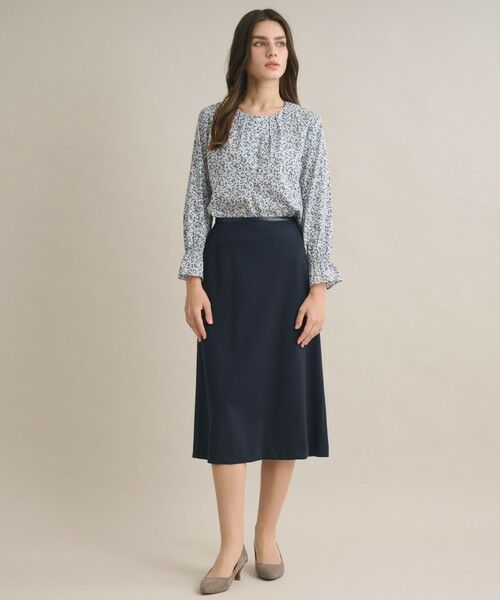 SCAPA / スキャパ シャツ・ブラウス | ブルームプリントノーカラーブラウス | 詳細1