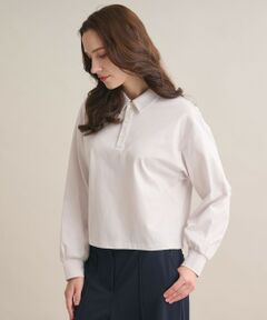 SCAPA / スキャパ カットソー | コンパクトジャージ衿付きカットソー
