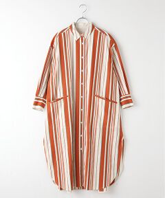 SEASON STYLE LAB / シーズンスタイルラボ ロング・マキシ丈ワンピース | ストライプシャツワンピース