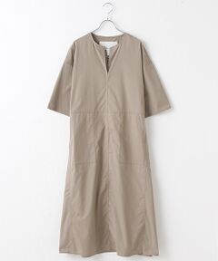 SEASON STYLE LAB / シーズンスタイルラボ ロング・マキシ丈ワンピース | キーネックロングドレス