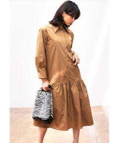 SEASON STYLE LAB / シーズンスタイルラボ ロング・マキシ丈ワンピース | ダブルサテンシャツワンピース