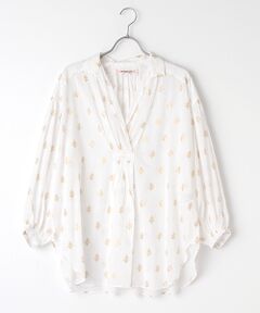 SEASON STYLE LAB / シーズンスタイルラボ シャツ・ブラウス | ブラウス（Cotton Voile Foil Print Gather Blouse）