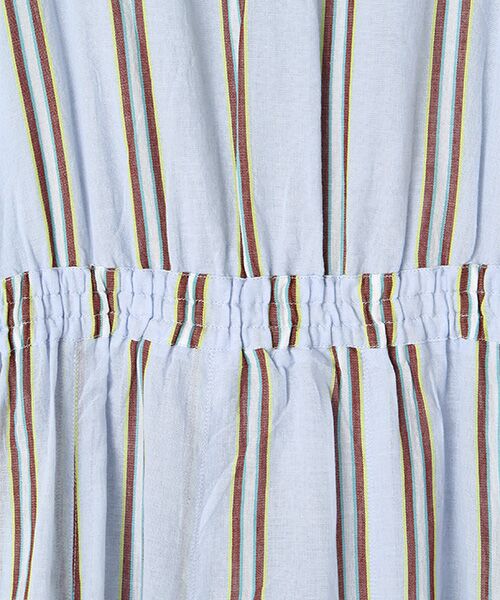 SEASON STYLE LAB / シーズンスタイルラボ ロング・マキシ丈ワンピース | ワンピース　(Cotton Voile Stripe Tuck Sleeve Dres) | 詳細6