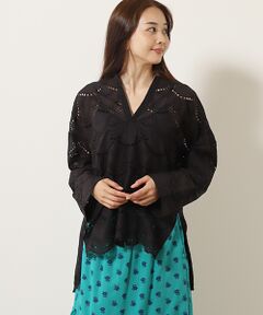 SEASON STYLE LAB / シーズンスタイルラボ シャツ・ブラウス | Cotton Voile Dot Hemla Blouse