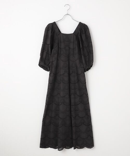 SEASON STYLE LAB / シーズンスタイルラボ ロング・マキシ丈ワンピース | Cotton Voile Dot Hemla Dress | 詳細13