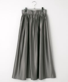 SEASON STYLE LAB / シーズンスタイルラボ ロング・マキシ丈スカート | サテンギャザースカート