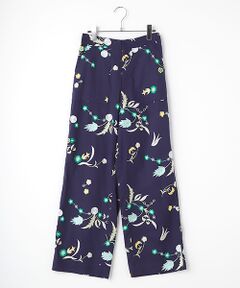 Cotton Herbarium Embroidery Pants