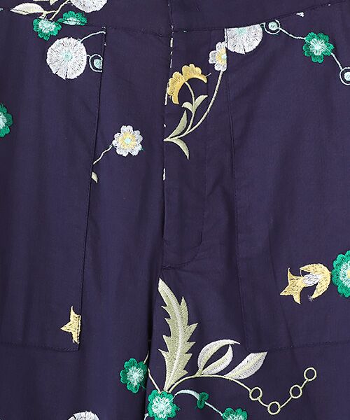 SEASON STYLE LAB / シーズンスタイルラボ スラックス・ドレスパンツ | Cotton Herbarium Embroidery Pants | 詳細6