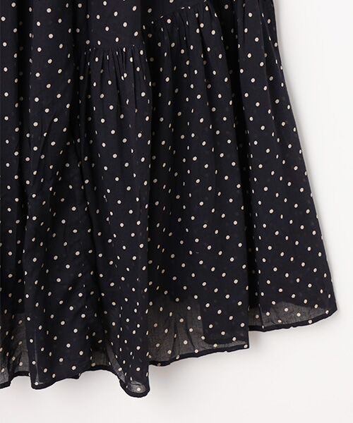 SEASON STYLE LAB / シーズンスタイルラボ ロング・マキシ丈ワンピース | COTTON VOILE DOT PRINT SLEEVELESS DRESS | 詳細4