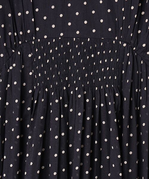 SEASON STYLE LAB / シーズンスタイルラボ ロング・マキシ丈ワンピース | COTTON VOILE DOT PRINT SLEEVELESS DRESS | 詳細6