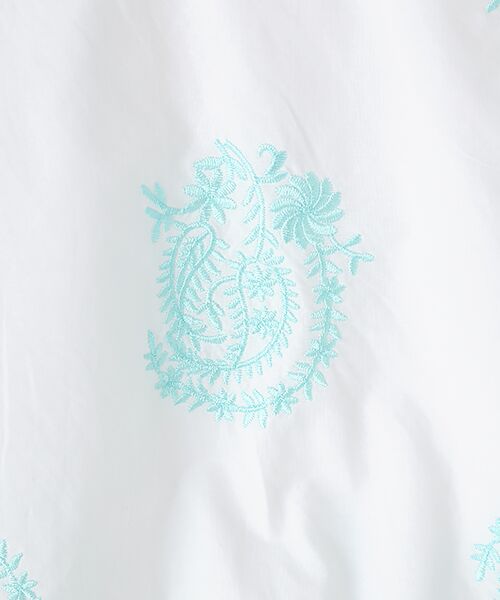 SEASON STYLE LAB / シーズンスタイルラボ シャツ・ブラウス | Poplin Paisley Embroidery Sleeveless Top | 詳細1