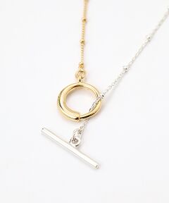 Dot Bicolor Chain Necklace