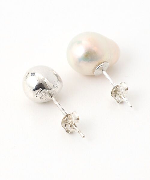 SEASON STYLE LAB / シーズンスタイルラボ ピアス・イヤリング | Small Silver Pearl Studs | 詳細1