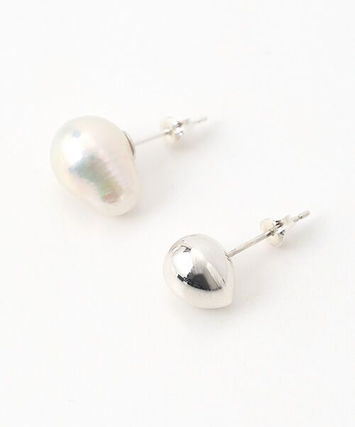 SEASON STYLE LAB / シーズンスタイルラボ ピアス・イヤリング | Small Silver Pearl Studs | 詳細2