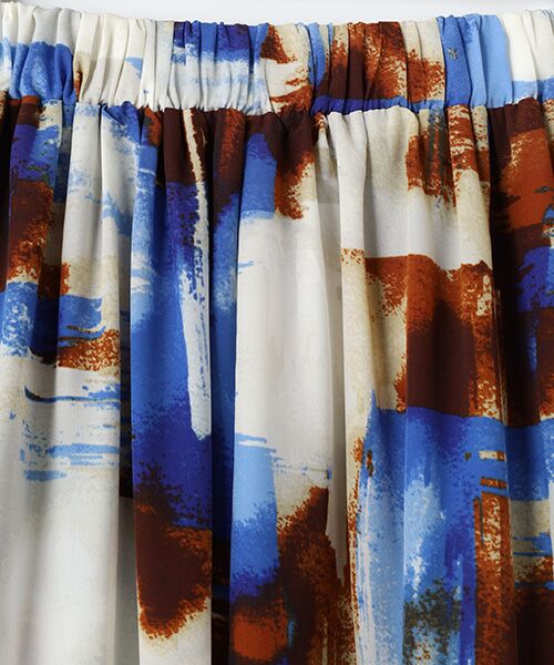 SEASON STYLE LAB / シーズンスタイルラボ ロング・マキシ丈スカート | グラデーションプリントスカート | 詳細1