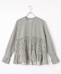 SEASON STYLE LAB / シーズンスタイルラボ コットンミラクルウェーブブラウス コットンミラクルウェーブブラウス （シャツ・ブラウス