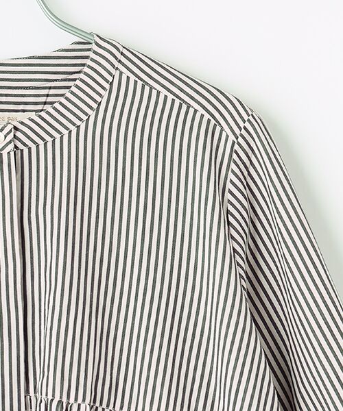 SEASON STYLE LAB / シーズンスタイルラボ シャツ・ブラウス | Cotton Poplin Wave Tuck Blouse | 詳細2