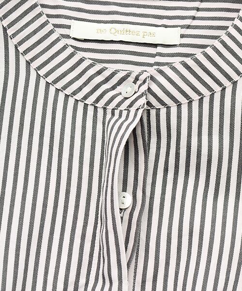 SEASON STYLE LAB / シーズンスタイルラボ シャツ・ブラウス | Cotton Poplin Wave Tuck Blouse | 詳細6