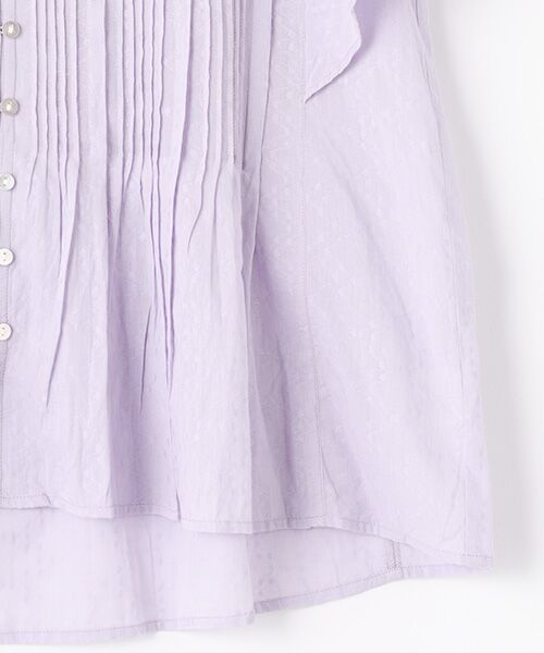 SEASON STYLE LAB / シーズンスタイルラボ シャツ・ブラウス | COTTON JACQUARD PINTUCK BLOUSE | 詳細4