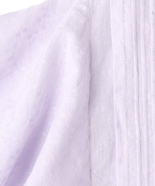 SEASON STYLE LAB / シーズンスタイルラボ シャツ・ブラウス | COTTON JACQUARD PINTUCK BLOUSE | 詳細5