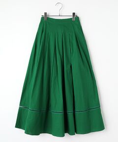 SEASON STYLE LAB / シーズンスタイルラボ ロング・マキシ丈スカート | COTTON　DOBBY 　CHECK　TUCK　SKIRT