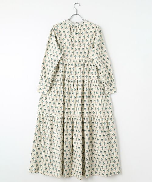 SEASON STYLE LAB / シーズンスタイルラボ ロング・マキシ丈ワンピース | Poplin Paisley Print Tiered Dress | 詳細1
