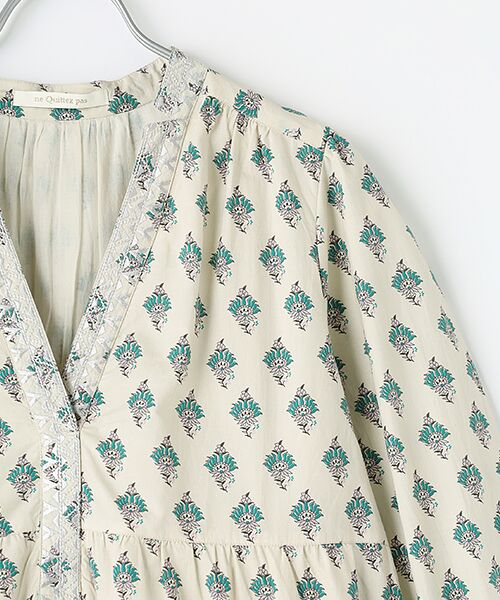SEASON STYLE LAB / シーズンスタイルラボ ロング・マキシ丈ワンピース | Poplin Paisley Print Tiered Dress | 詳細2