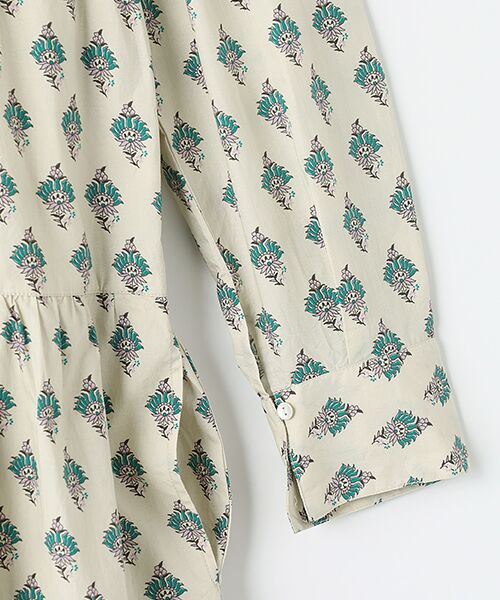 SEASON STYLE LAB / シーズンスタイルラボ ロング・マキシ丈ワンピース | Poplin Paisley Print Tiered Dress | 詳細3