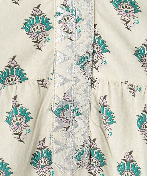 SEASON STYLE LAB / シーズンスタイルラボ ロング・マキシ丈ワンピース | Poplin Paisley Print Tiered Dress | 詳細7