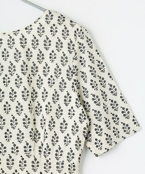 SEASON STYLE LAB / シーズンスタイルラボ ロング・マキシ丈ワンピース | Cotton Voile Small Flower Print Flare Dress | 詳細2