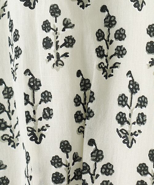 SEASON STYLE LAB / シーズンスタイルラボ ロング・マキシ丈ワンピース | Cotton Voile Small Flower Print Flare Dress | 詳細5