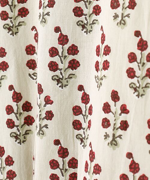 SEASON STYLE LAB / シーズンスタイルラボ ロング・マキシ丈ワンピース | Cotton Voile Small Flower Print Flare Dress | 詳細7
