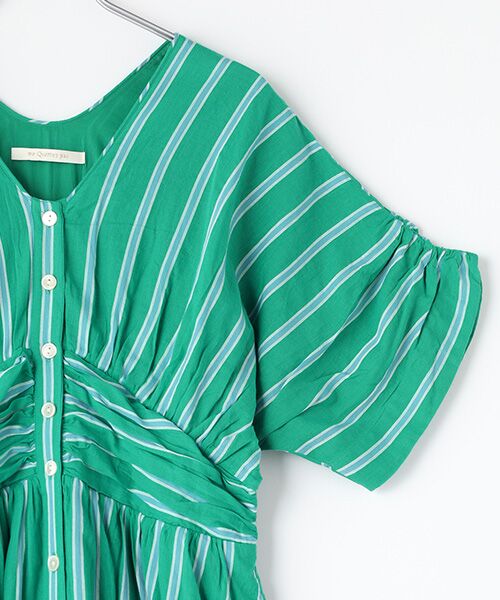 SEASON STYLE LAB / シーズンスタイルラボ ロング・マキシ丈ワンピース | STRIPE WAIST GATHER DRESS | 詳細2