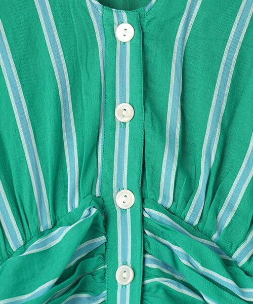 SEASON STYLE LAB / シーズンスタイルラボ ロング・マキシ丈ワンピース | STRIPE WAIST GATHER DRESS | 詳細5