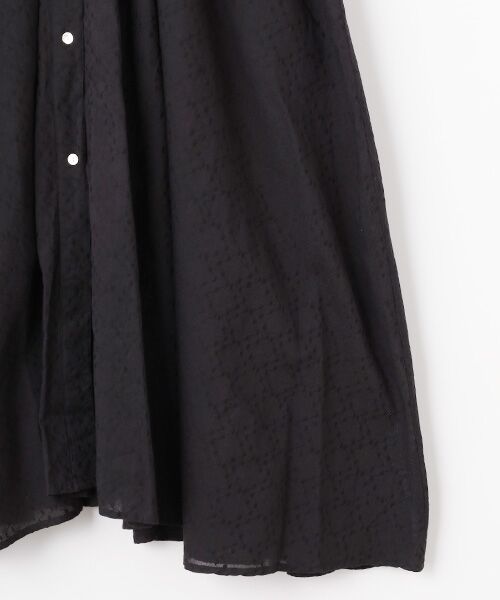 SEASON STYLE LAB / シーズンスタイルラボ ロング・マキシ丈ワンピース | COTTON JACQUARD WAIST GATHER DRESS | 詳細4