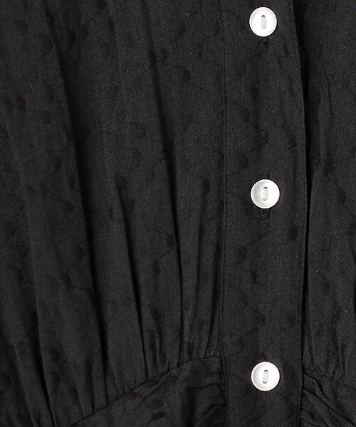 SEASON STYLE LAB / シーズンスタイルラボ ロング・マキシ丈ワンピース | COTTON JACQUARD WAIST GATHER DRESS | 詳細5