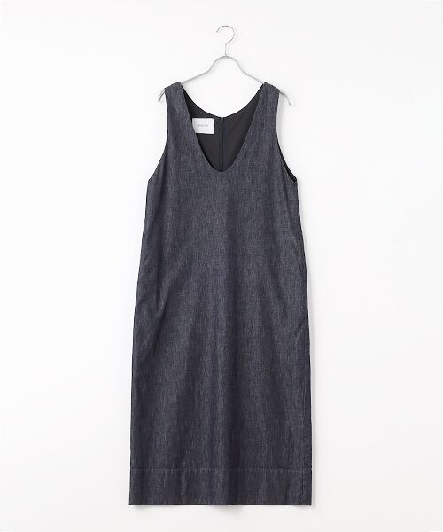 【希少】ルイヴィトン（XS）デニムワンピース/シャツワンピース/マキシ丈/コート セール】 反応染デニムワンピース （ロング・マキシ丈ワンピース